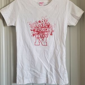 Girls Nebraska Huskies Short Sleeve Tee: L